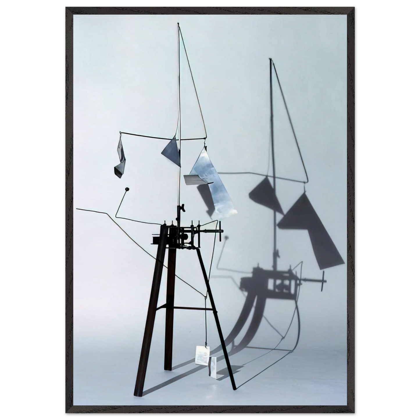 Useless Machine Arrhythmic Carousel - 1953 - Bruno Munari 70x100 cm / 28x40 inches Framed Art Print – Black Wooden Frame
