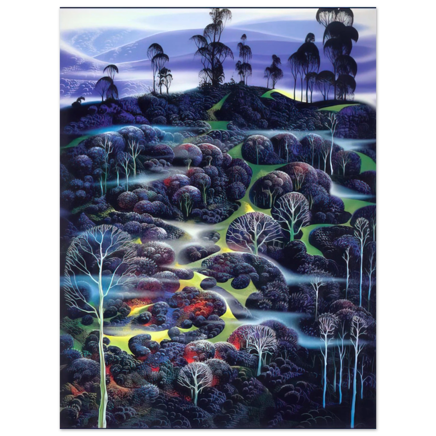 Eyvind Earle - Solemn Solitude 75x100 cm / 30x40inches Fine Art Poster