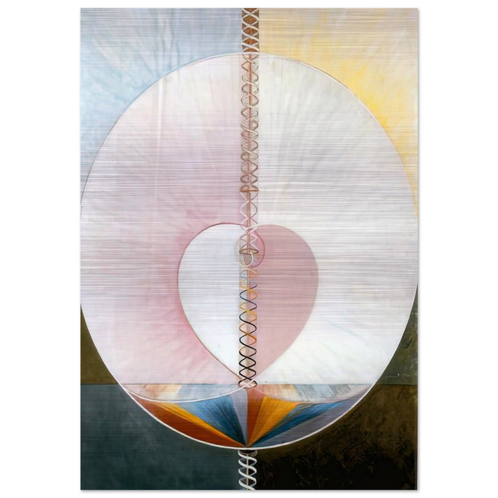 WHAT A HUMAN BEING IS 1910 - Hilma af Klint Brushed Aluminum Print - 70x100 cm / 28x40 inches | Hilma af Klint Aluminum Print | Hilma af Klint Prints