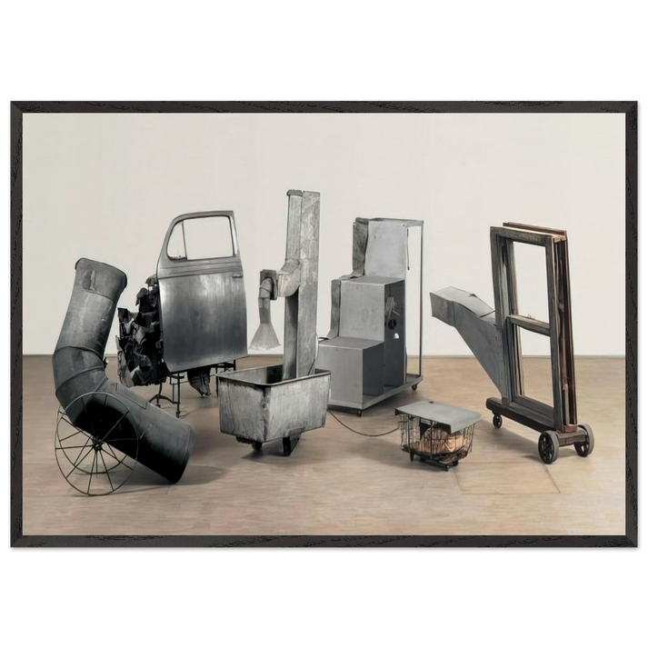 ORACLE 1965 - Robert Rauschenberg 70x100 cm / 28x40 inches Framed Art Print – Black Wooden Frame