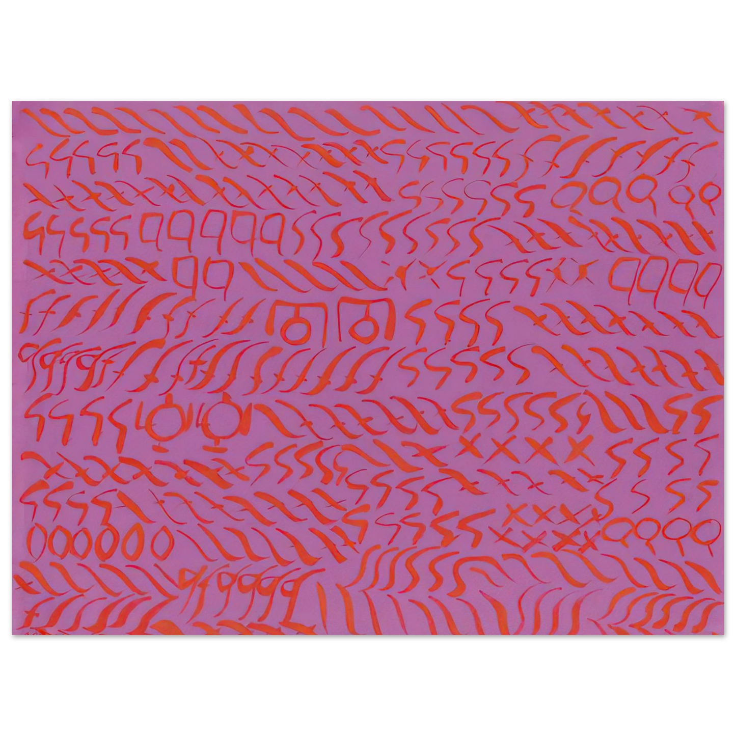 Carla Accardi - Viola Rosso - 1969 75x100 cm / 30x40inches Fine Art Poster
