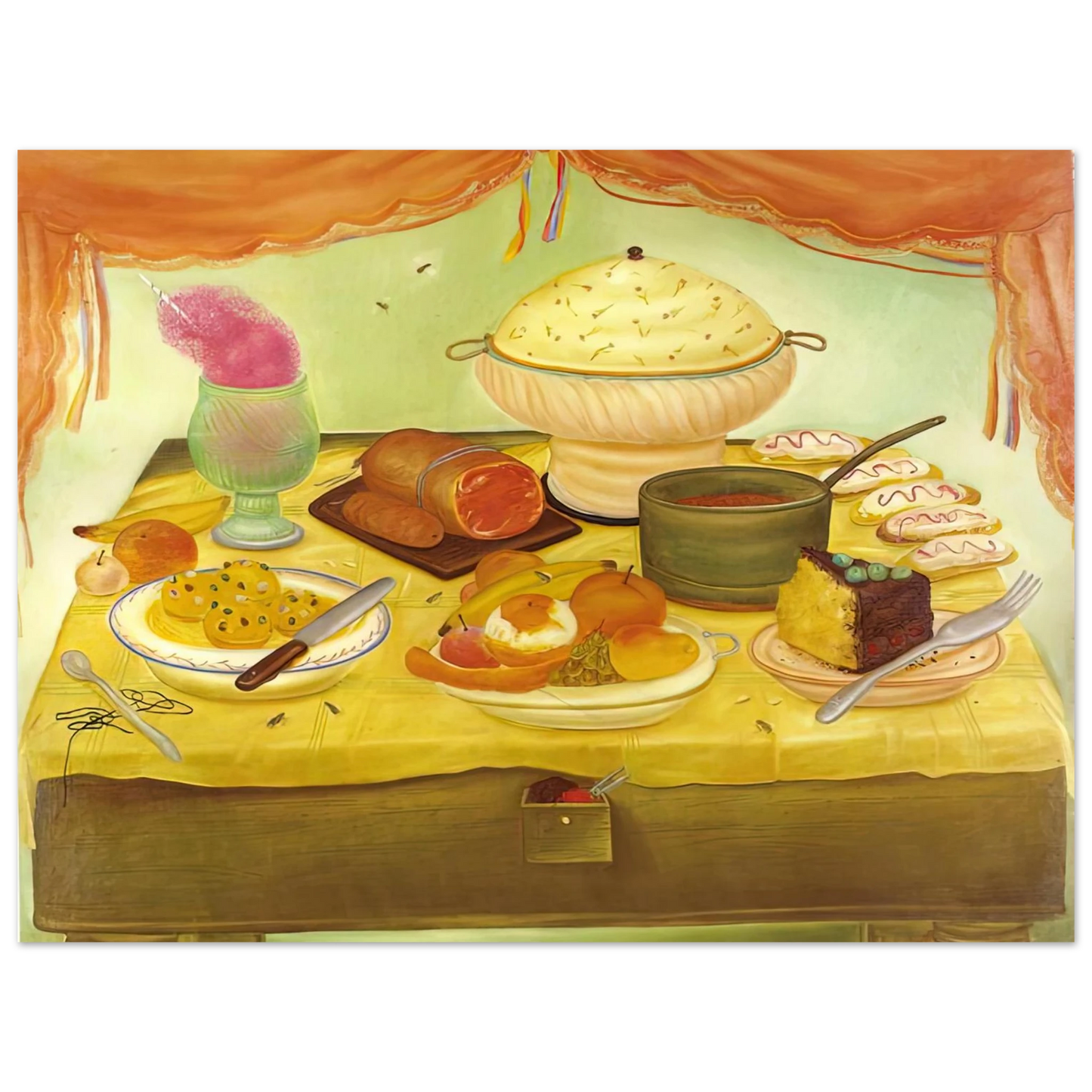 Fernando Botero - STILL LIFE 75x100 cm / 30x40inches Fine Art Poster