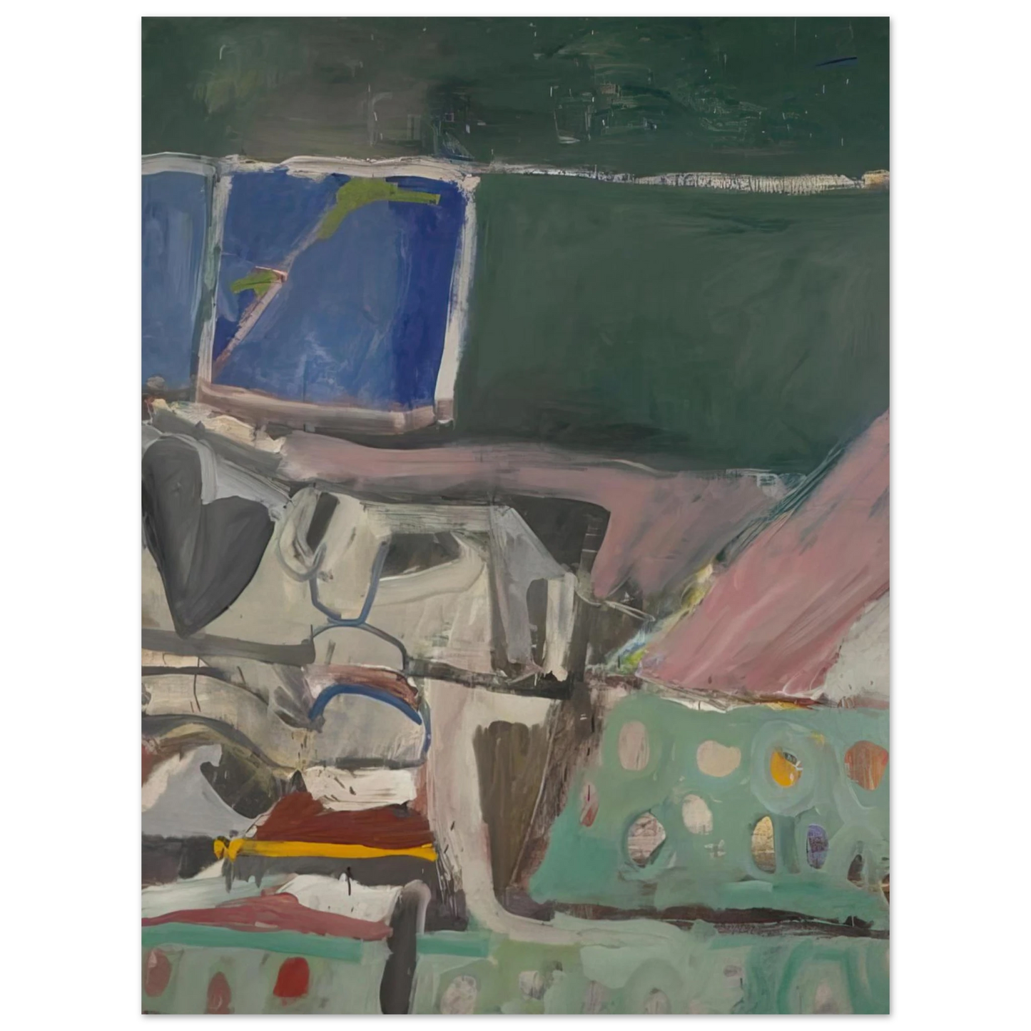 Richard Diebenkorn - Berkeley #58 75x100 cm / 30x40inches Fine Art Poster