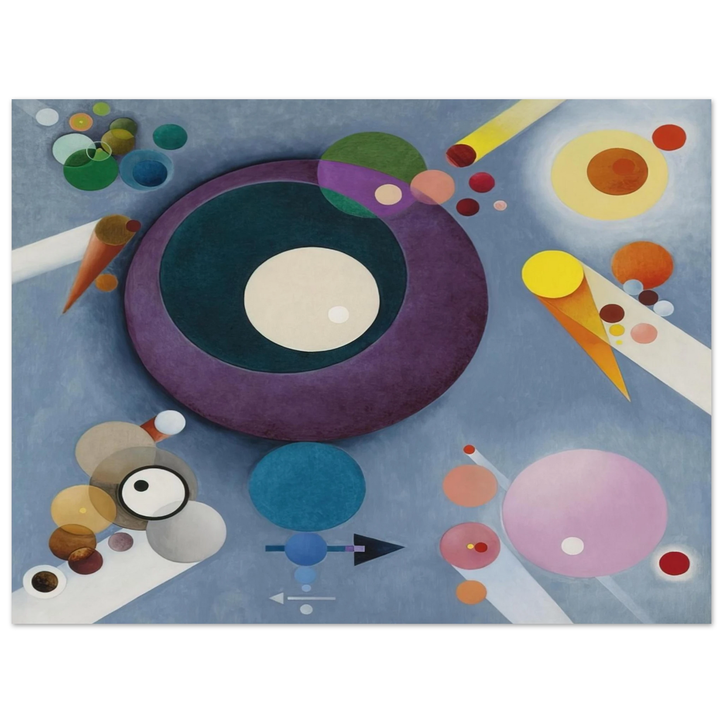 Rudolf Bauer - SPIRITUAL PLEASURES 1935 75x100 cm / 30x40inches Fine Art Poster