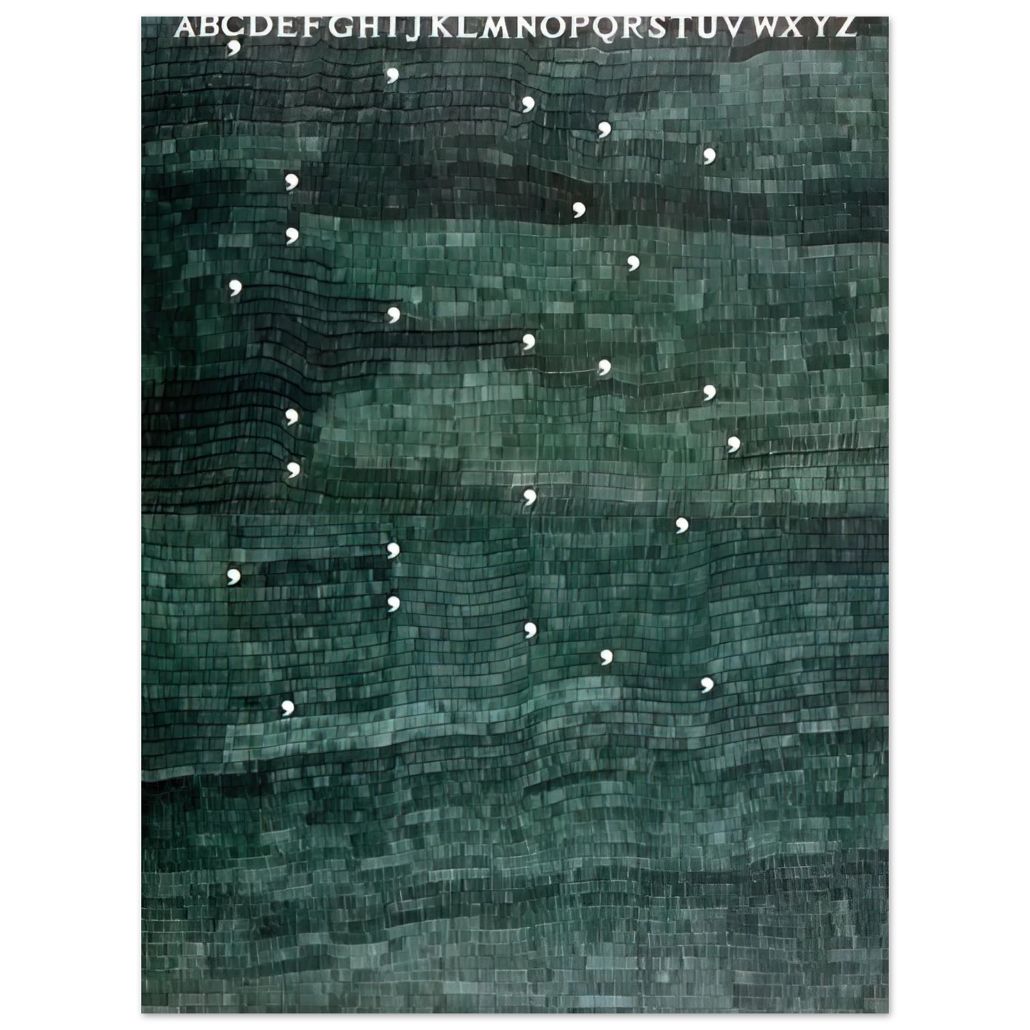 Alighiero Boetti - CINQUE PER CINQUE VENTICINQUE 1983 75x100 cm / 30x40inches Fine Art Poster