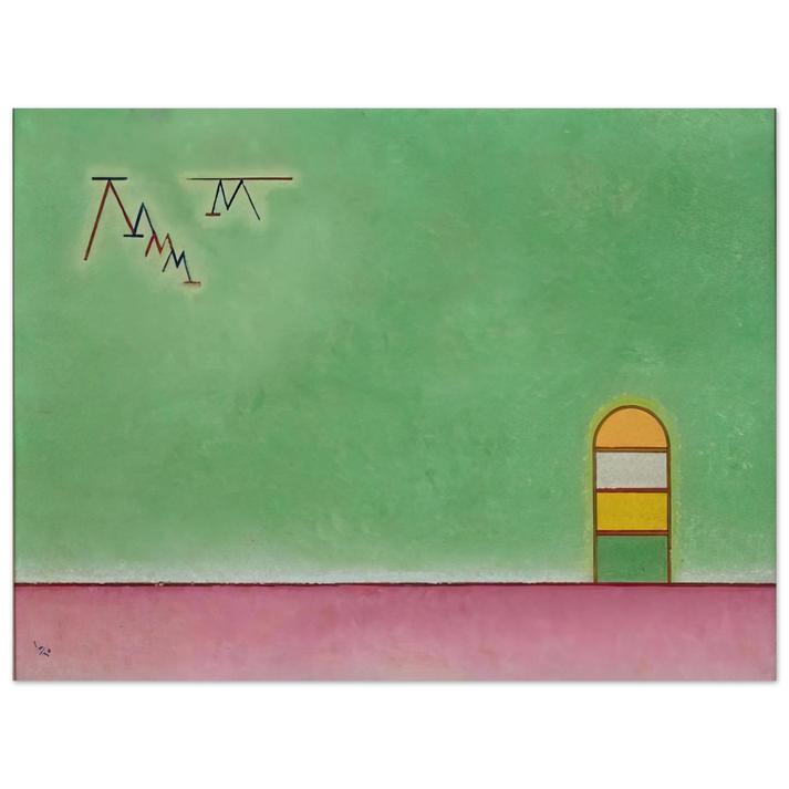 Wassily Kandinsky - GREEN EMPTYNESS 1930 75x100 cm / 30x40inches Fine Art Poster