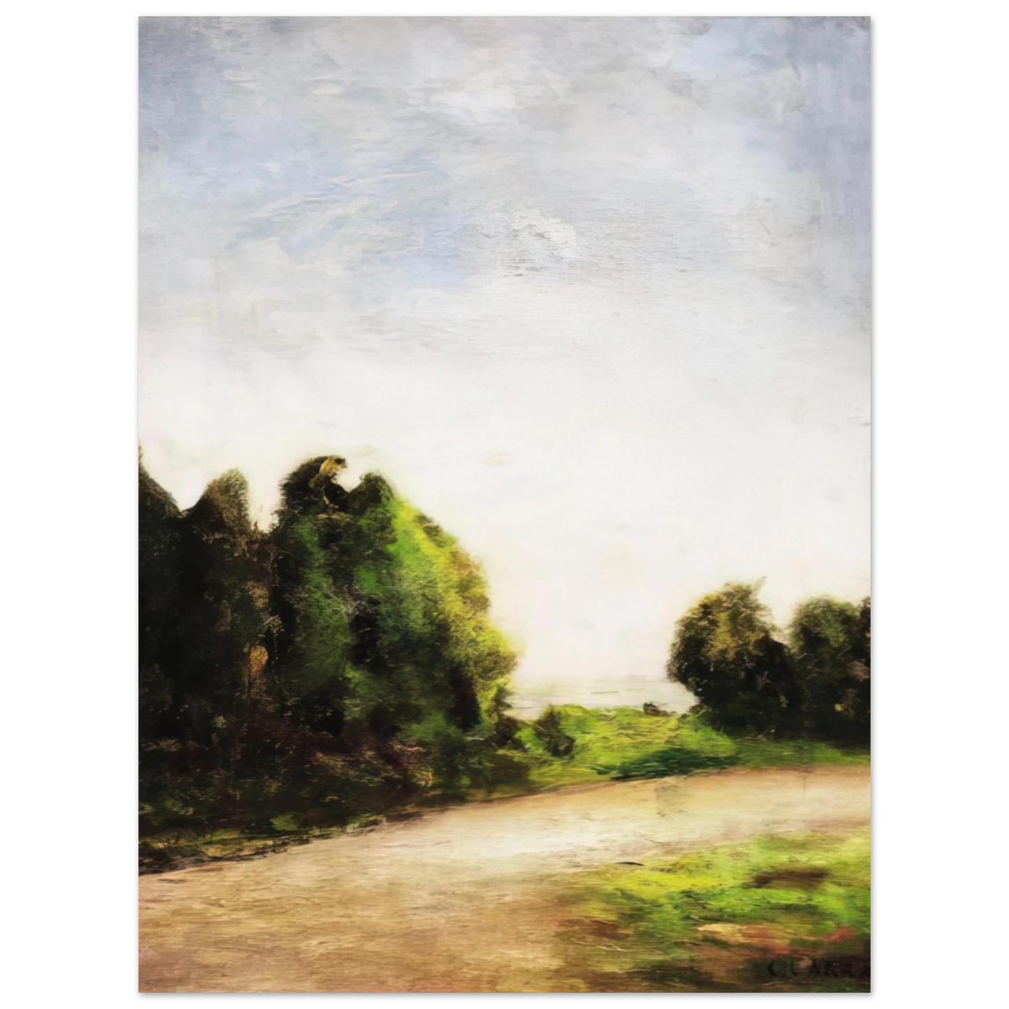 Carlo Carra - PAESAGGIO 1904 75x100 cm / 30x40inches Fine Art Poster