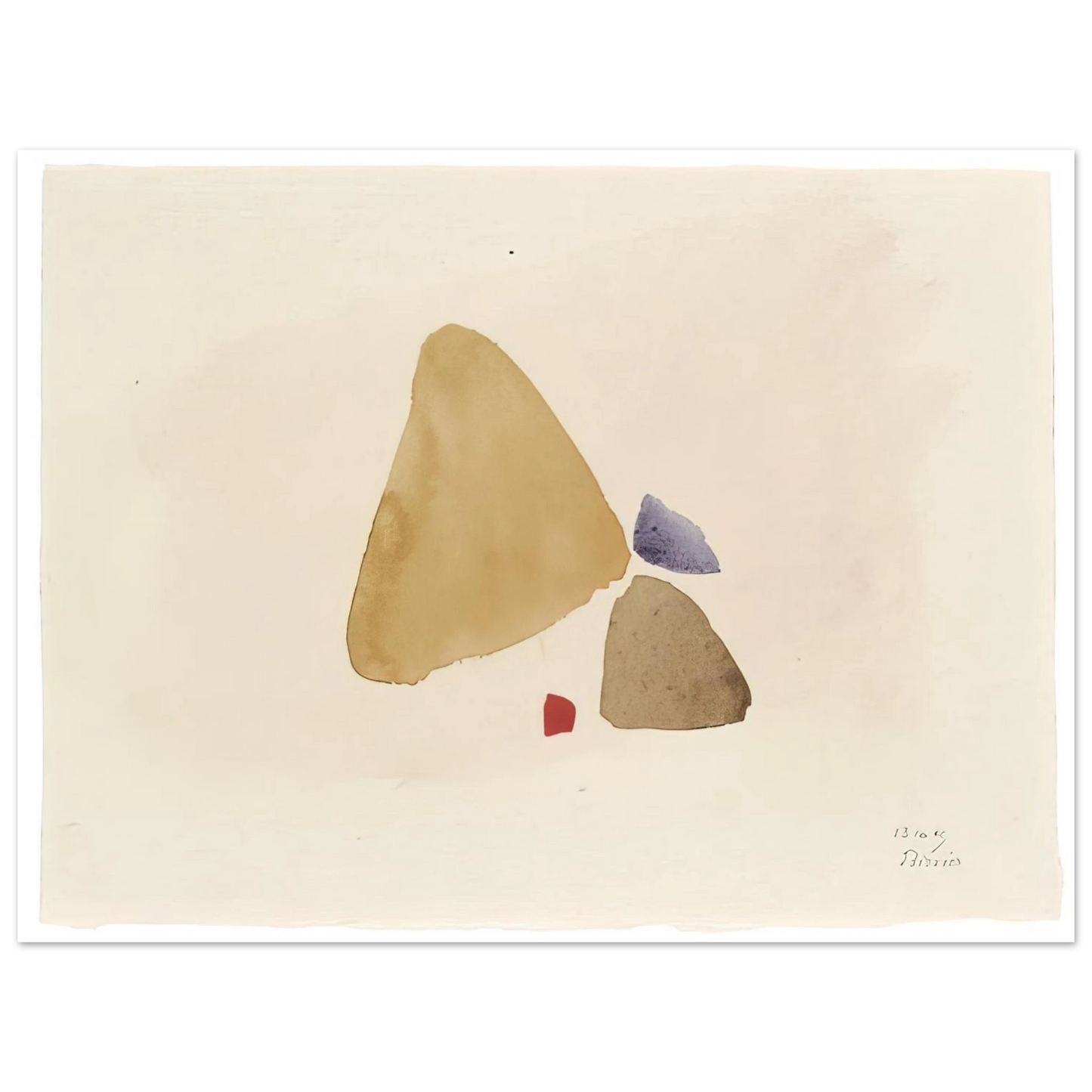 Julius Bissier - 23.10.49 - 1949 75x100 cm / 30x40inches Fine Art Poster