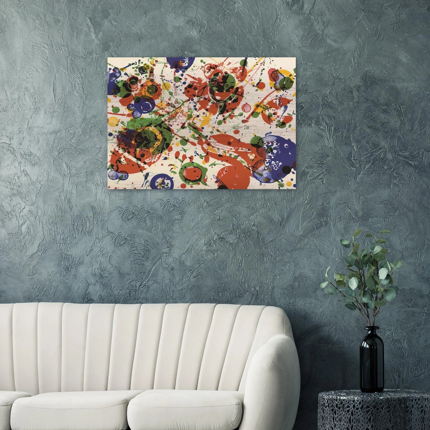 Untitled from Pasadena Box Lembark L60 - Sam Francis Brushed Aluminum Print - 70x100 cm / 28x40 inches | Sam Francis Aluminum Print | Sam Francis Prints