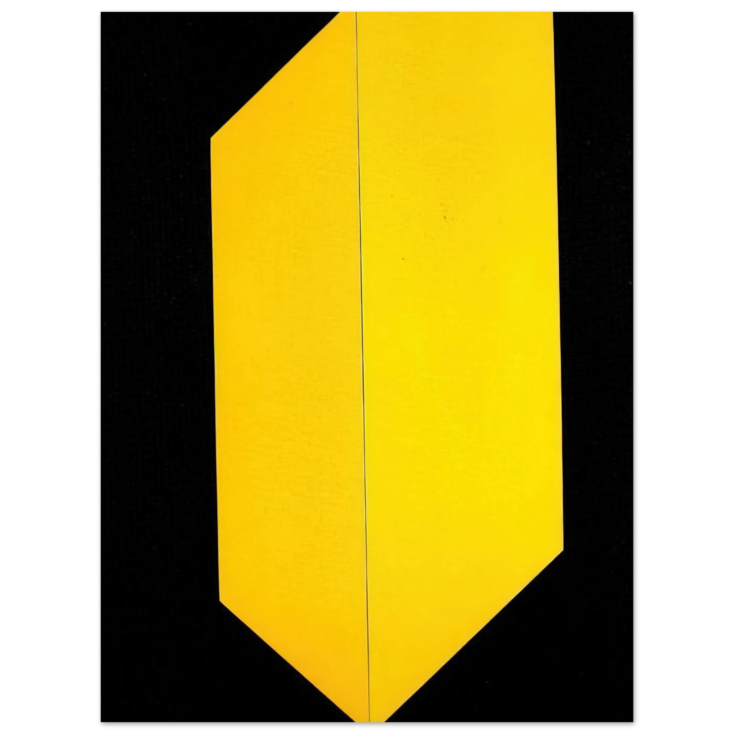 Carmen Herrera - Black and Yellow - 2009 75x100 cm / 30x40inches Fine Art Poster