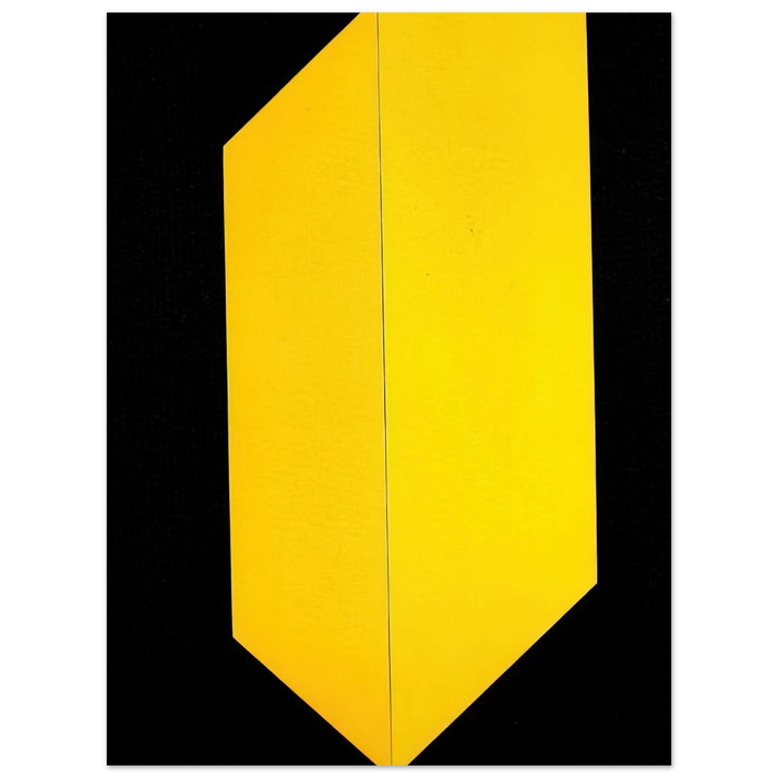 Carmen Herrera - Black and Yellow - 2009 75x100 cm / 30x40inches Fine Art Poster