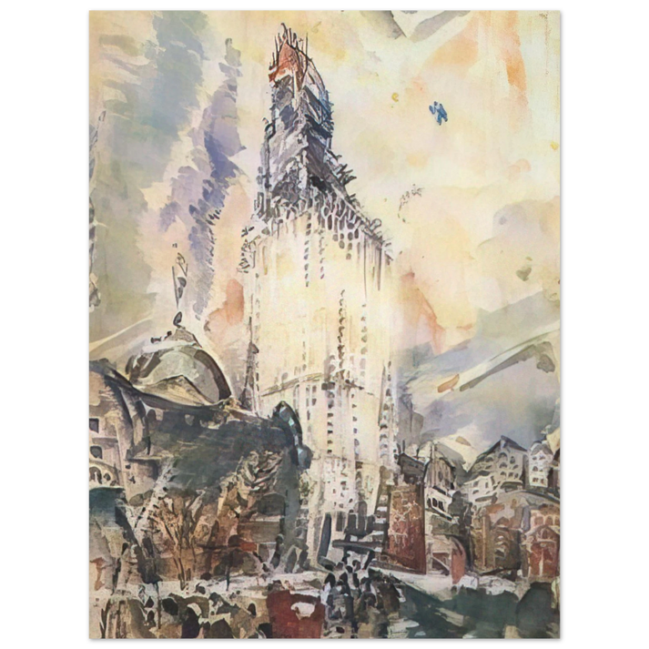 John Marin - Woolworth Building No. 28 - 1912 75x100 cm / 30x40inches Fine Art Poster