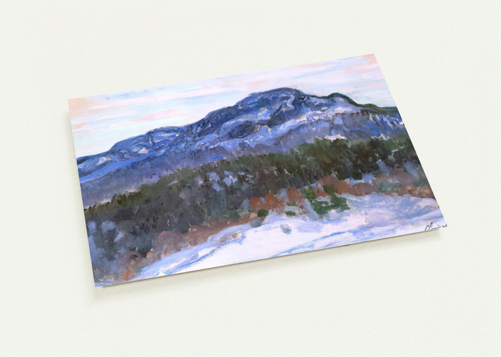 Mount Kolsaas By claude monet Pack of 10 Post Cards | claude monet Post Cards | A6 (10.5 x 14.8 cm) - 4.1 x 5.8 inches
