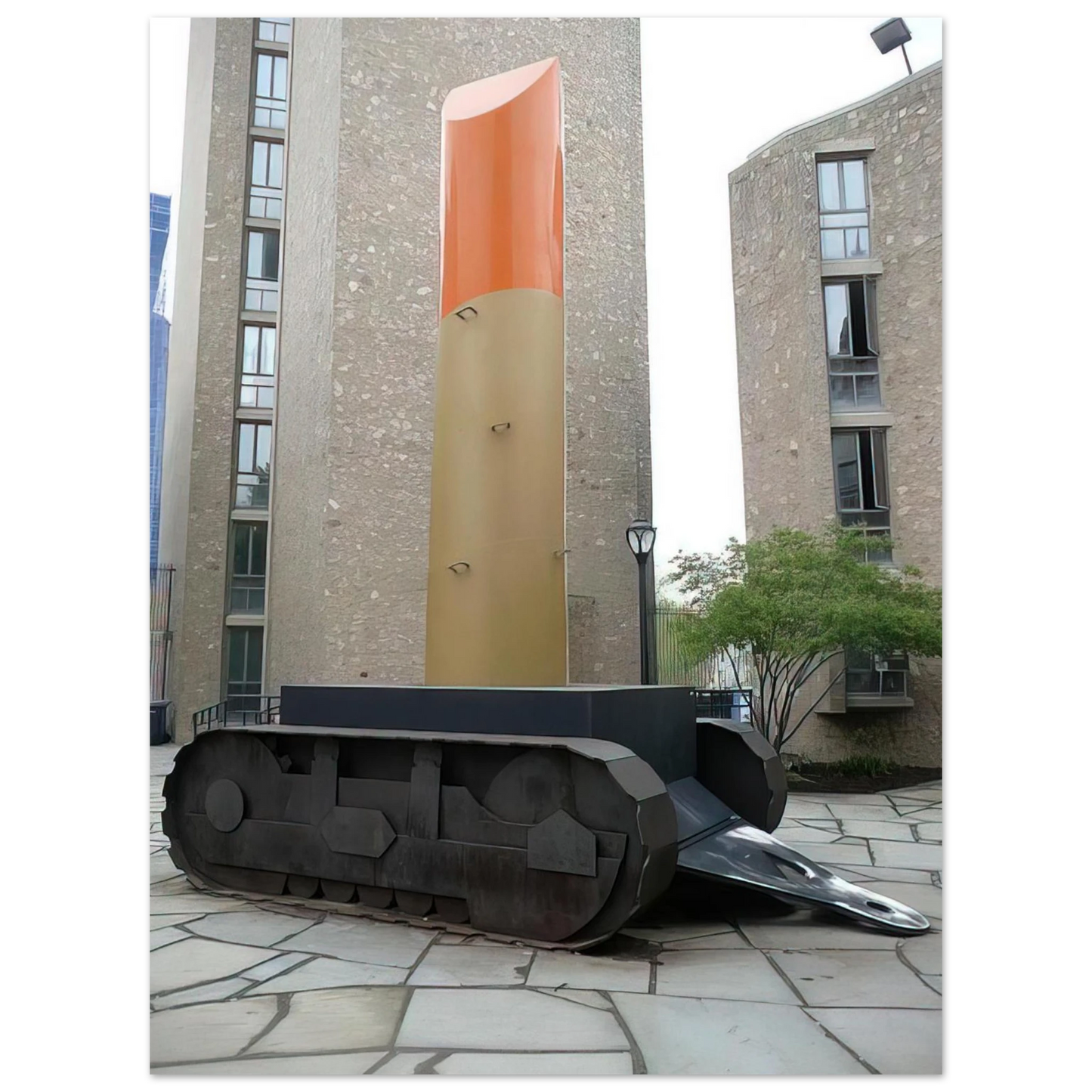 Claes Oldenburg - LIPSTICK ASCENDING ON CATERPILLAR TRACKS 1969 75x100 cm / 30x40inches Fine Art Poster