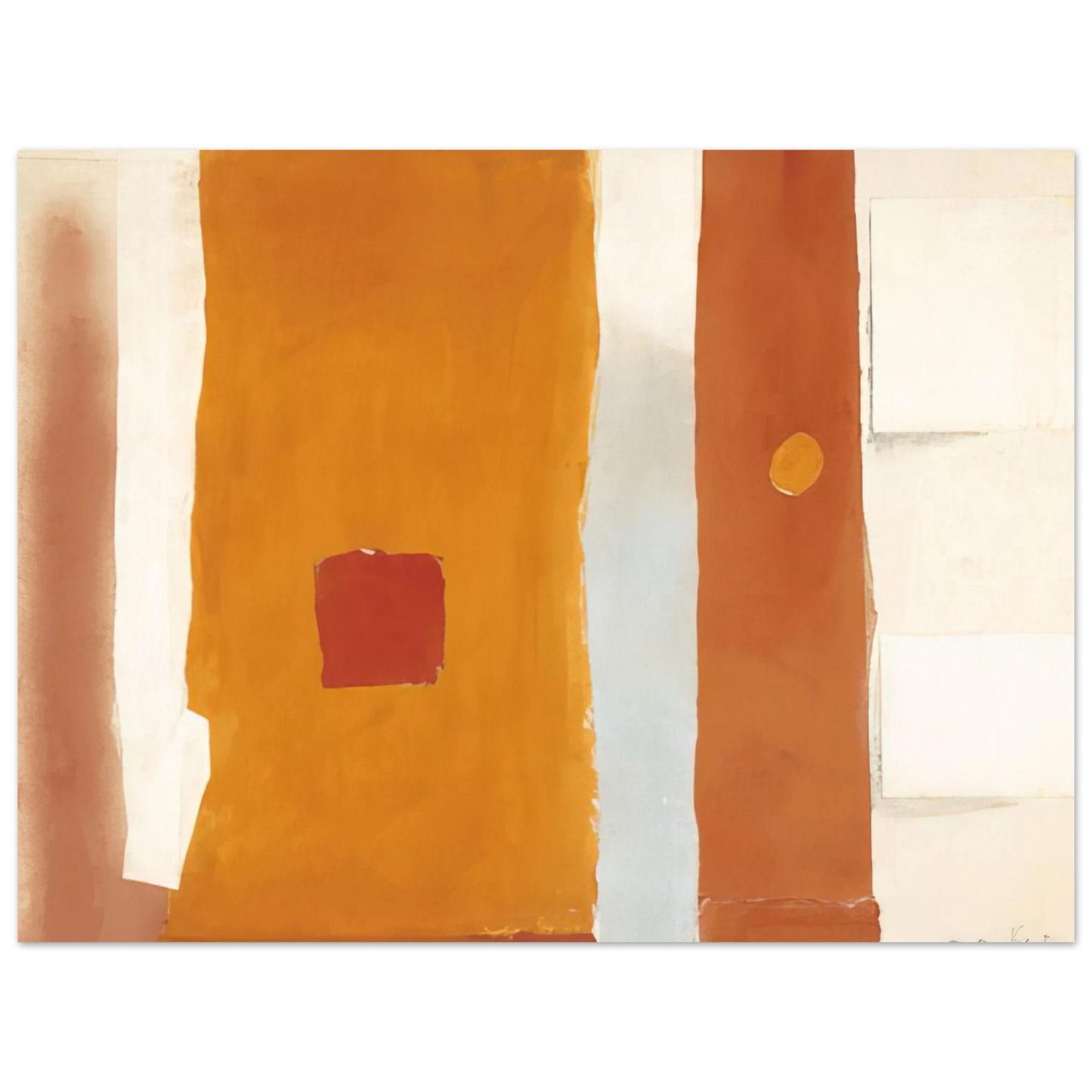 Esteban Vicente - UNTITLED 1982 75x100 cm / 30x40inches Fine Art Poster