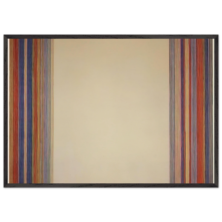 Kings Gate - 1978 - Gene Davis 70x100 cm / 28x40 inches Framed Art Print – Black Wooden Frame