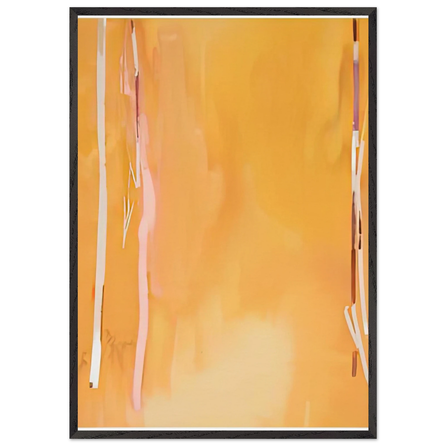 Harvest II 1975- - Helen Frankenthaler 70x100 cm / 28x40 inches Framed Art Print – Black Wooden Frame