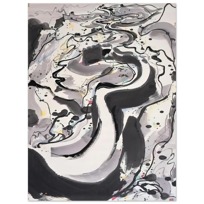 Wu Guanzhong - The Great Wall I - 1986 75x100 cm / 30x40inches Fine Art Poster