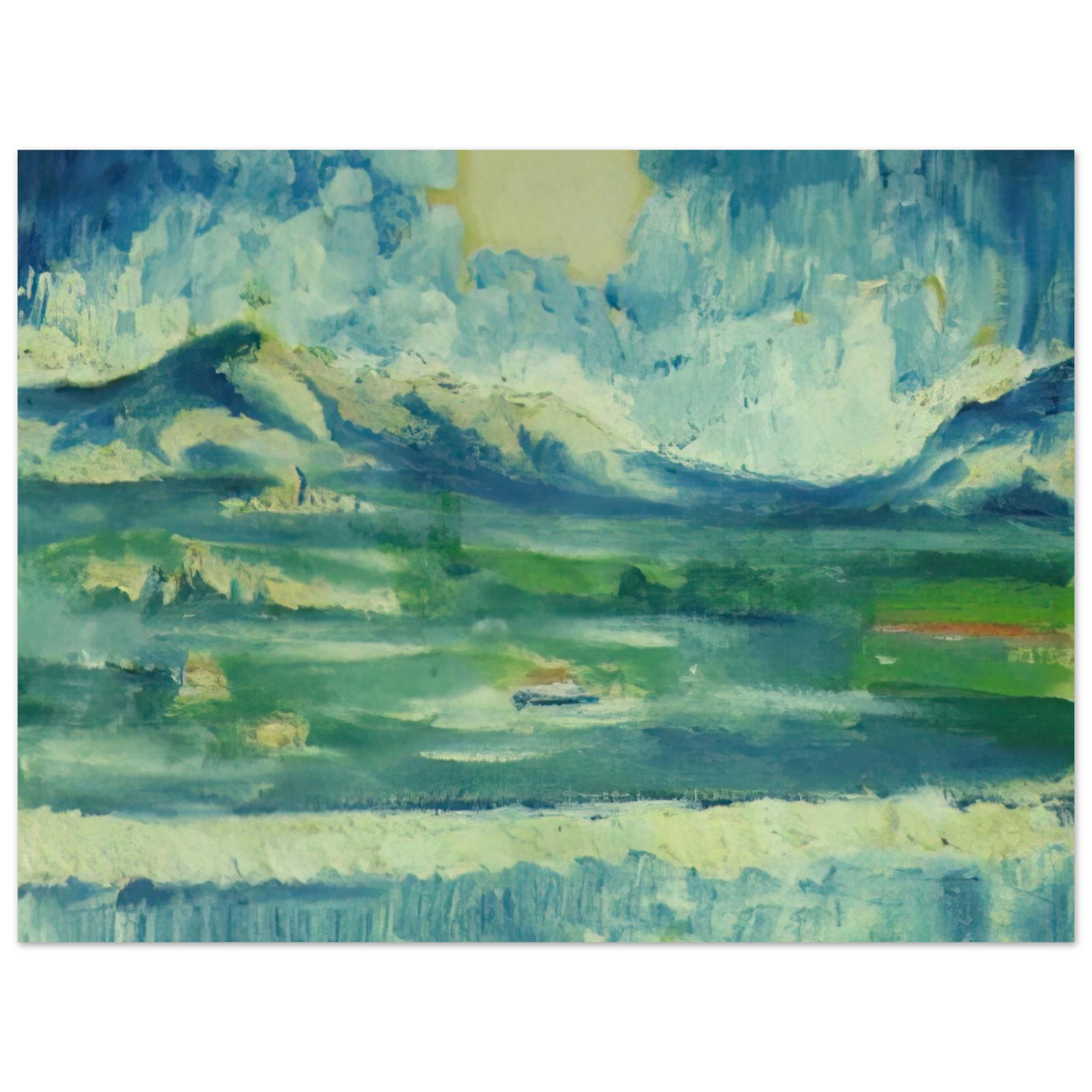 Salvador Dali - LANDSCAPE NEAR AMPURDAN 2 75x100 cm / 30x40inches Fine Art Poster