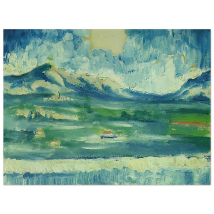 Salvador Dali - LANDSCAPE NEAR AMPURDAN 2 75x100 cm / 30x40inches Fine Art Poster