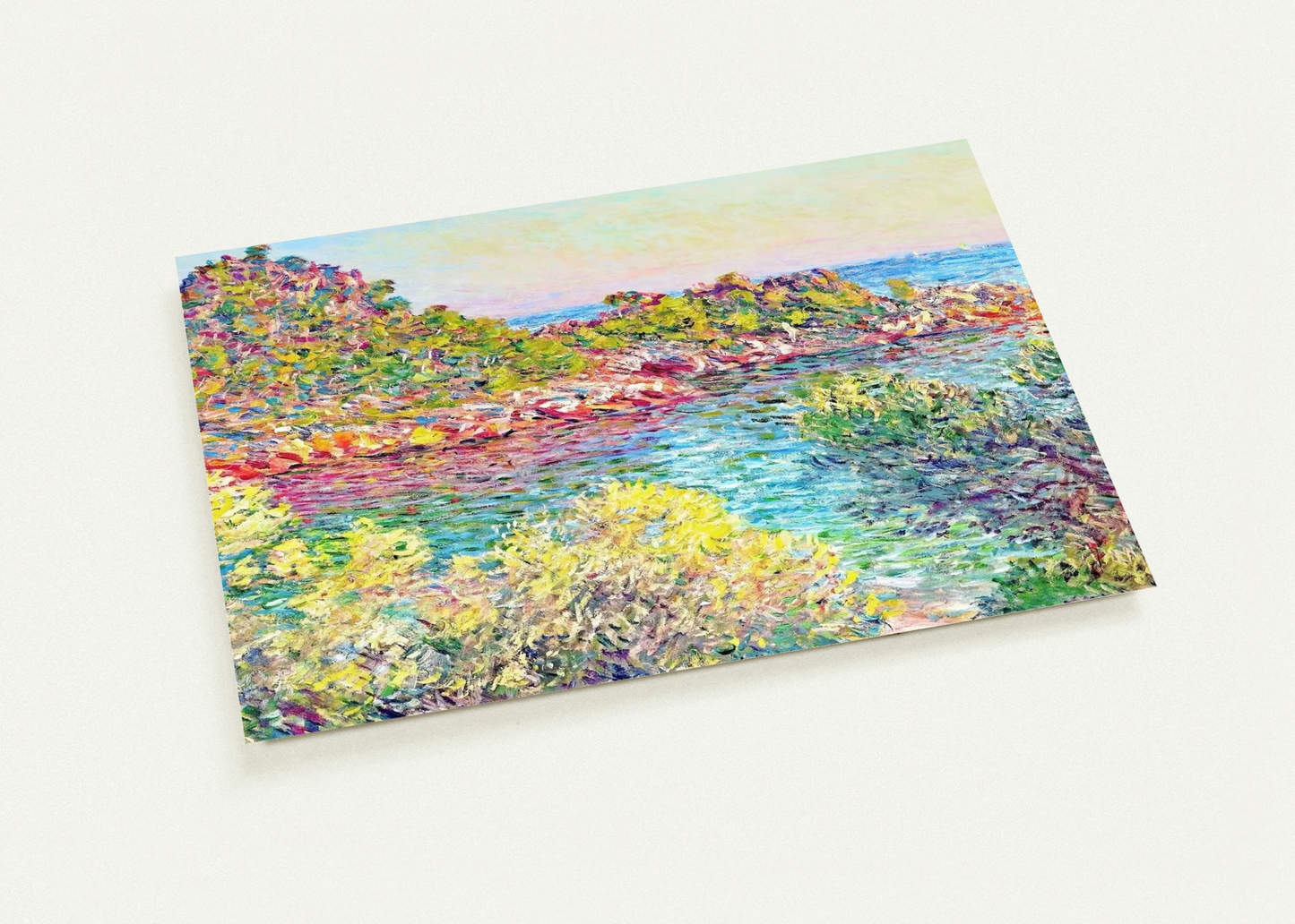 Landscape near Montecarlo By claude monet Pack of 10 Post Cards | claude monet Post Cards | A6 (10.5 x 14.8 cm) - 4.1 x 5.8 inches