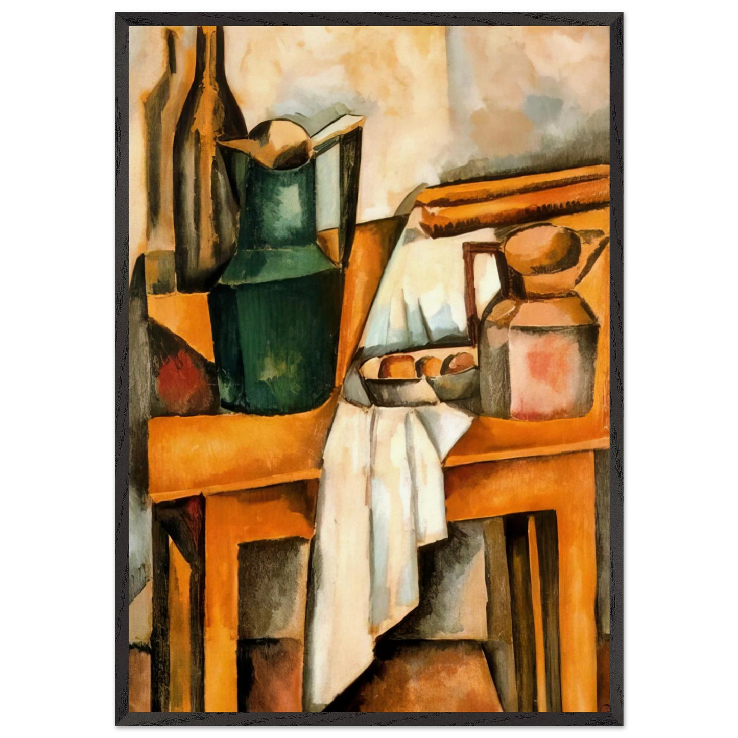 STILL LIFE 1910 - Andre Derain 70x100 cm / 28x40 inches Framed Art Print – Black Wooden Frame