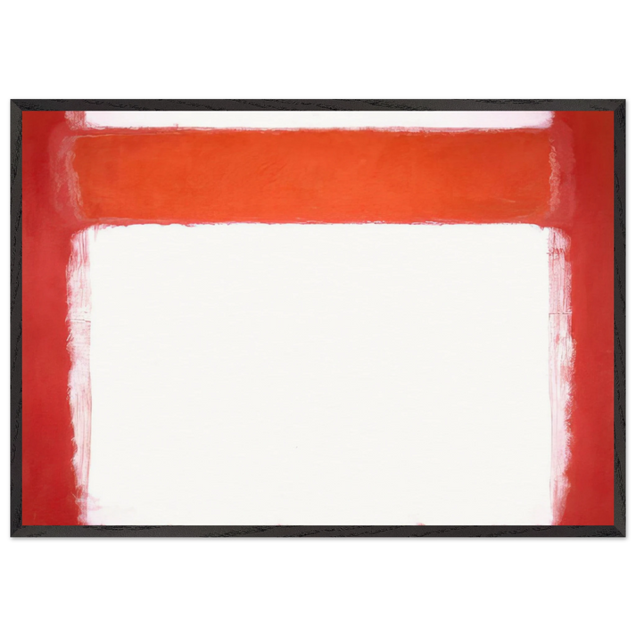 No 16 - 1957 - Mark Rothko 70x100 cm / 28x40 inches Framed Art Print – Black Wooden Frame