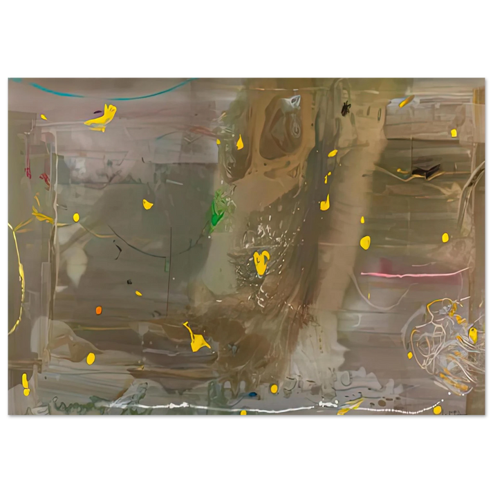 Helen Frankenthaler - Halley’s Comet, 1985- Wall Art - 60x80 cm / 24x32 inches - Premium Wooden Framed Poster With Fine Art Paper-canvas - Wood frame