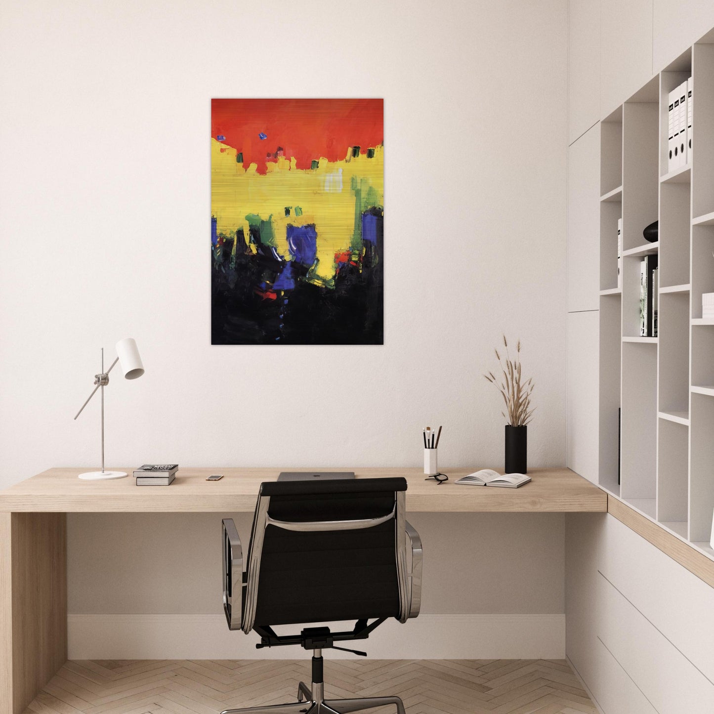 Above Deep Waters - Hans Hofmann Brushed Aluminum Print - 70x100 cm / 28x40 inches | Hans Hofmann Aluminum Print | Hans Hofmann Prints