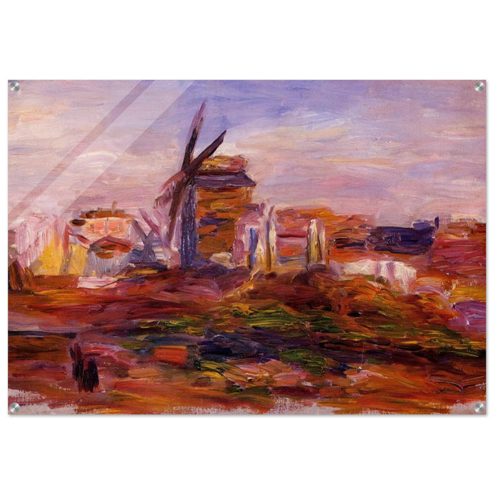 Windmill - Pierre-Auguste Renoir Acrylic Print - 70x100 cm / 28x40″ inches | Pierre-Auguste Renoir Wall Art | Pierre-Auguste Renoir Prints