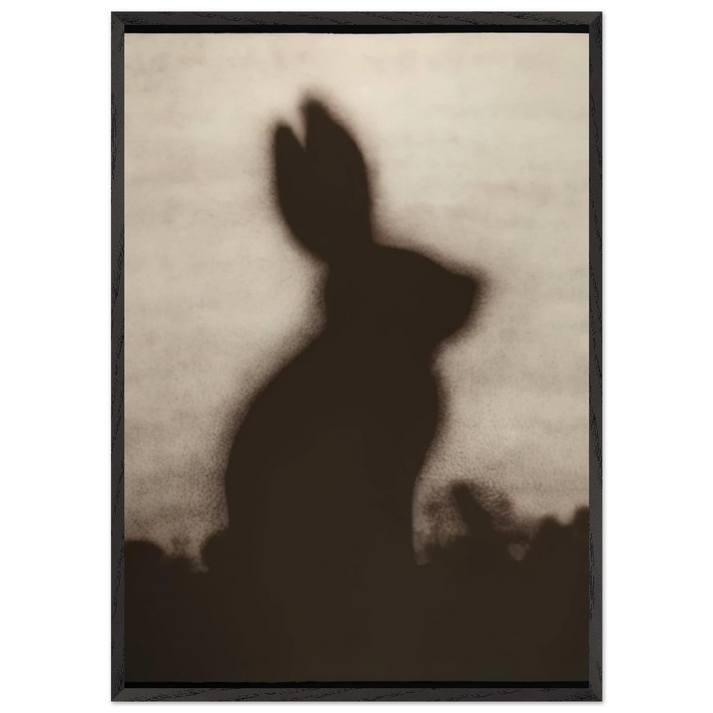 RABBIT 1986 - Edward Ruscha 70x100 cm / 28x40 inches Framed Art Print – Black Wooden Frame