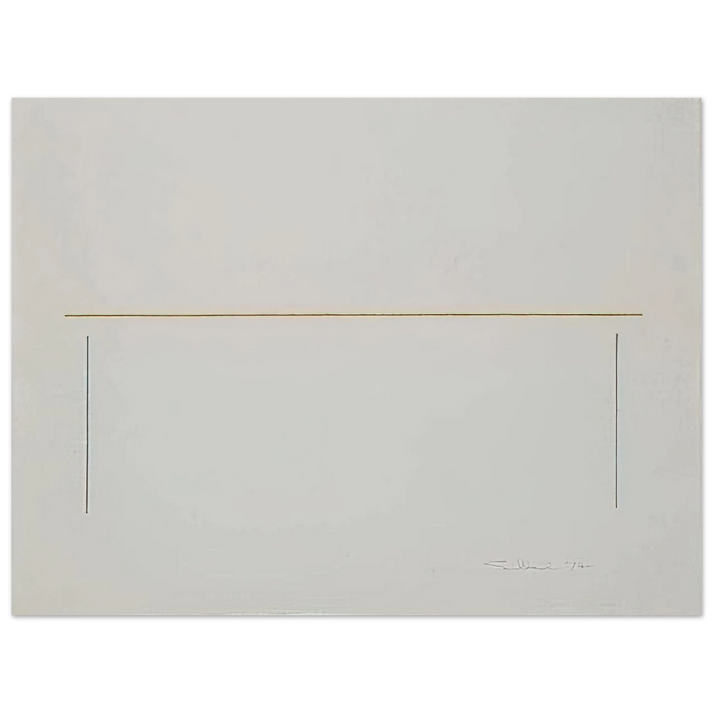 Fred Sandback - Untitled - 1974 75x100 cm / 30x40inches Fine Art Poster