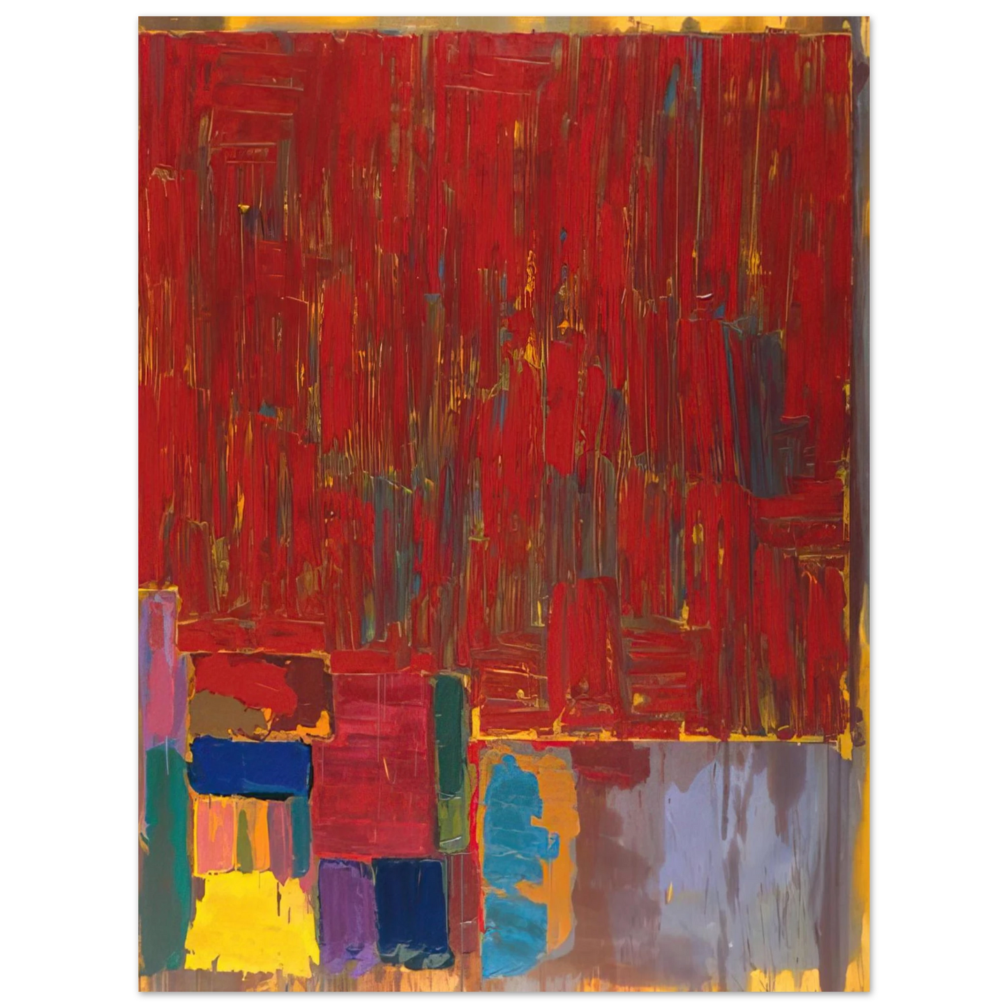 John Hoyland - Saracen - 1977 75x100 cm / 30x40inches Fine Art Poster