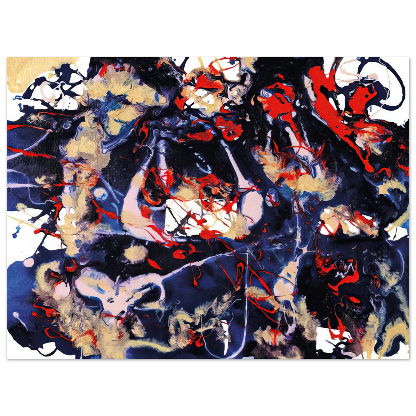 Sam Francis - Untitled SFP94-77 SFF 1753 75x100 cm / 30x40inches Fine Art Poster