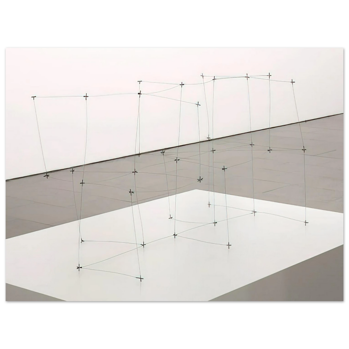Gego - Reticulárea cuadrada horizontal 7110 - 1971 75x100 cm / 30x40inches Fine Art Poster