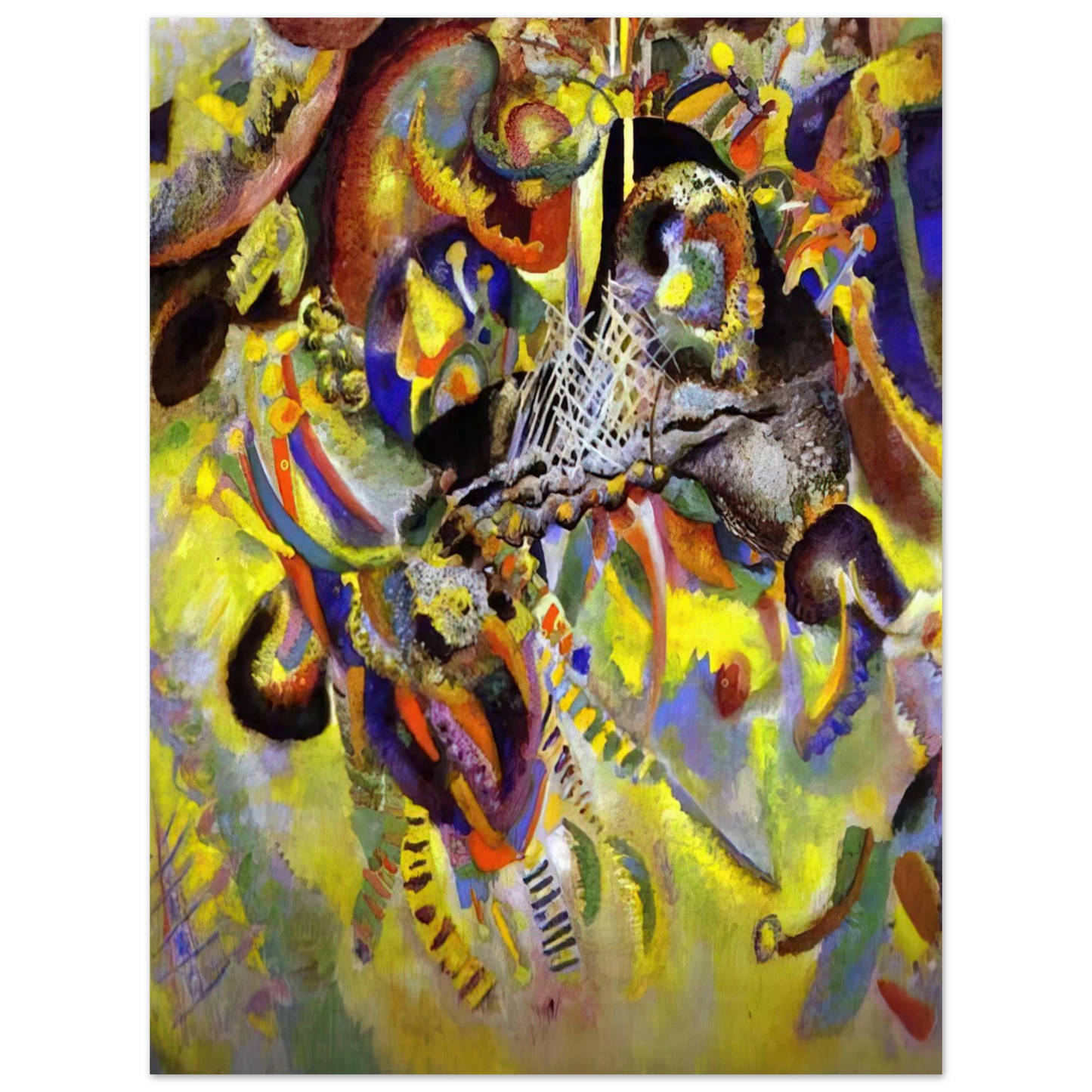 Wassily Kandinsky - FUGUE 1914 75x100 cm / 30x40inches Fine Art Poster
