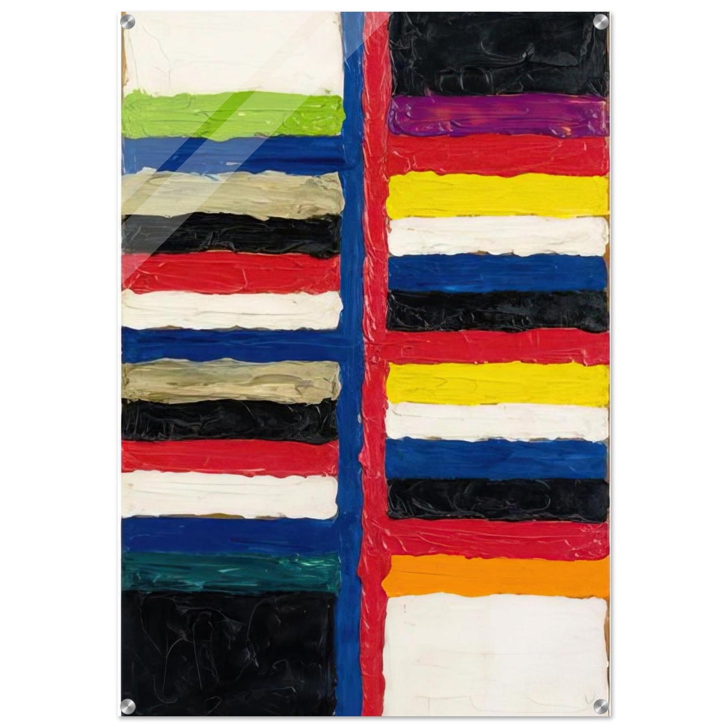 Untitled - 1960 - Alfred Jensen Acrylic Print - 70x100 cm / 28x40″ inches | Alfred Jensen Wall Art | Alfred Jensen Prints