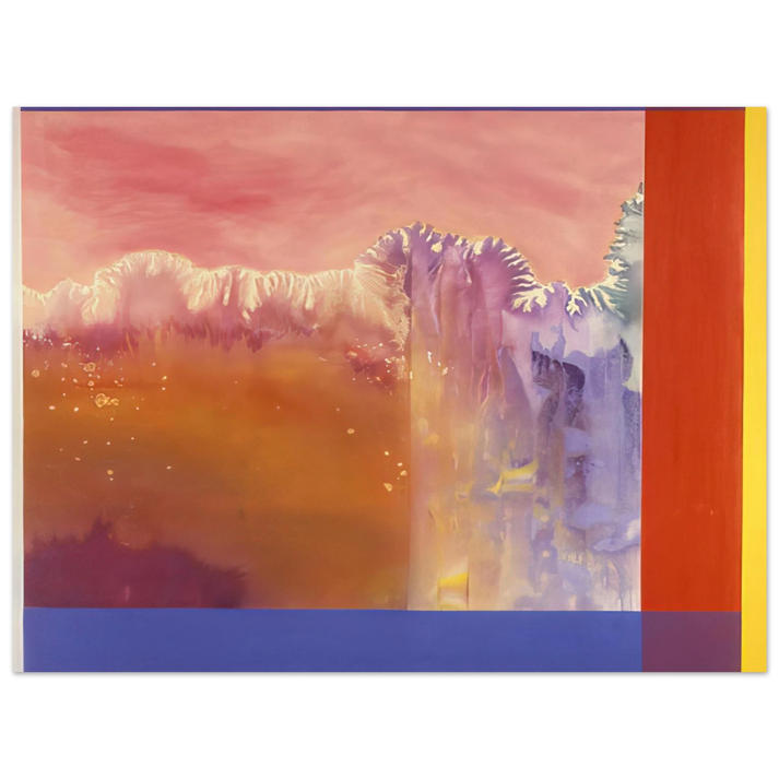 Ronnie Landfield - The Arc - 1986 75x100 cm / 30x40inches Fine Art Poster