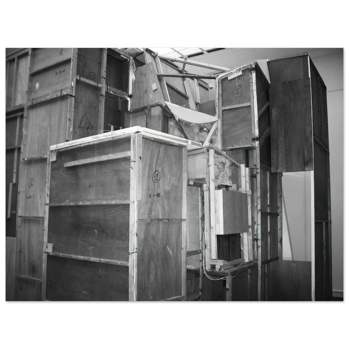 Kurt Schwitters - MERZBAU SEEN FROM THE OUTSIDE 1933 75x100 cm / 30x40inches Fine Art Poster