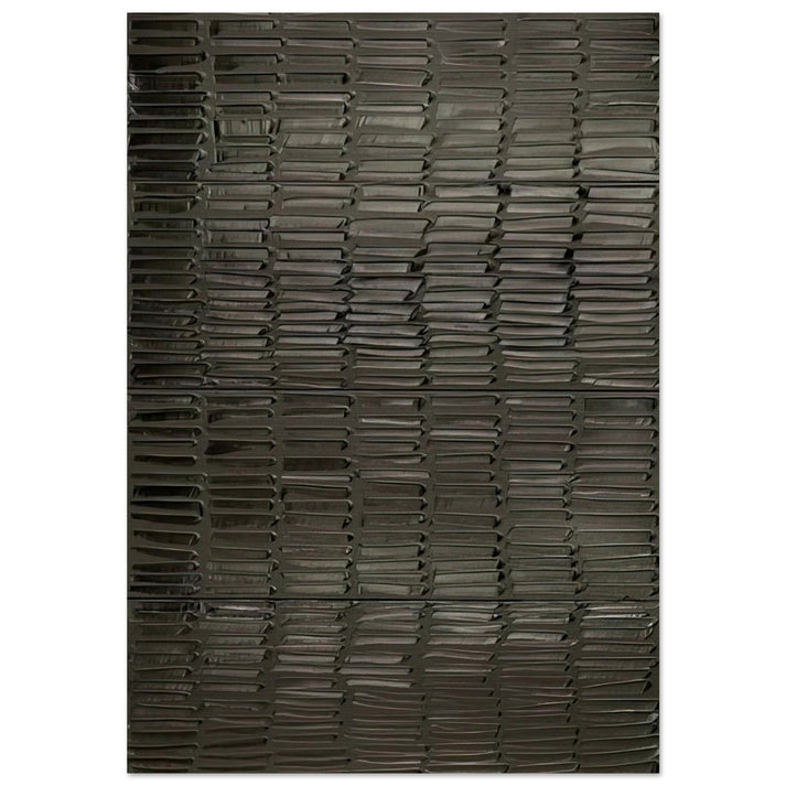 Peinture 324 x 181 cm, 19 février 2009 Polyptyque - 2009 - Pierre Soulages Brushed Aluminum Print - 70x100 cm / 28x40 inches | Pierre Soulages Aluminum Print | Pierre Soulages Prints