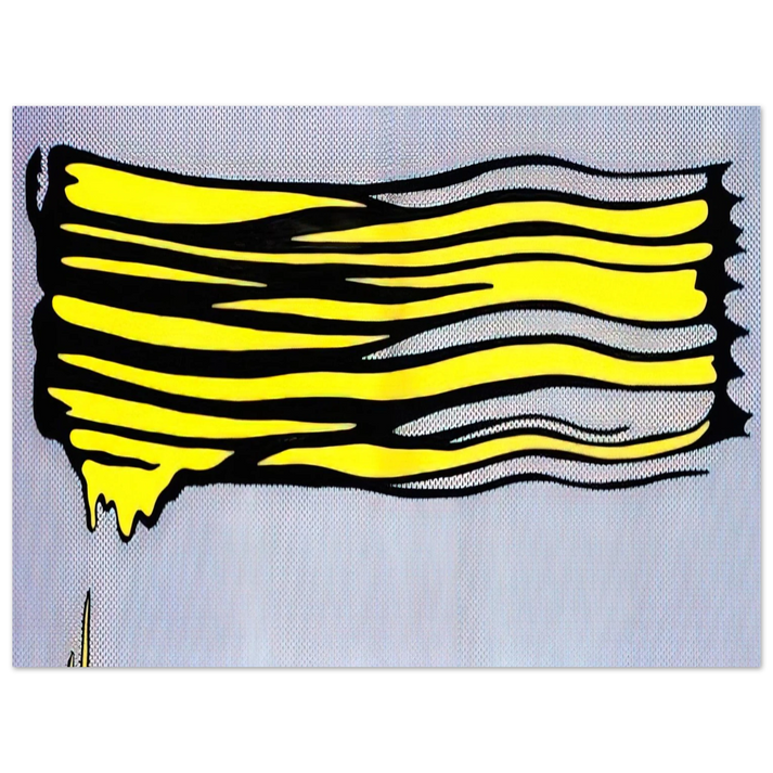Roy Lichtenstein - YELLOW BRUSHSTROKE II 1965 75x100 cm / 30x40inches Fine Art Poster