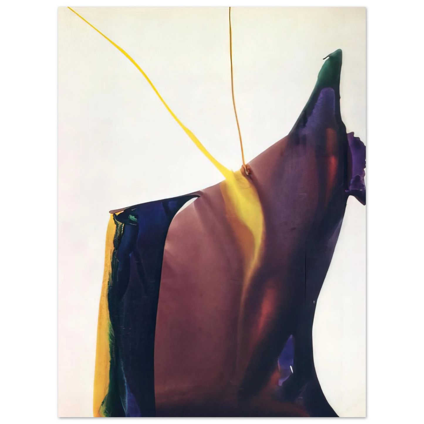 Paul Jenkins - Phenomena Yellow Strike - 1963 75x100 cm / 30x40inches Fine Art Poster