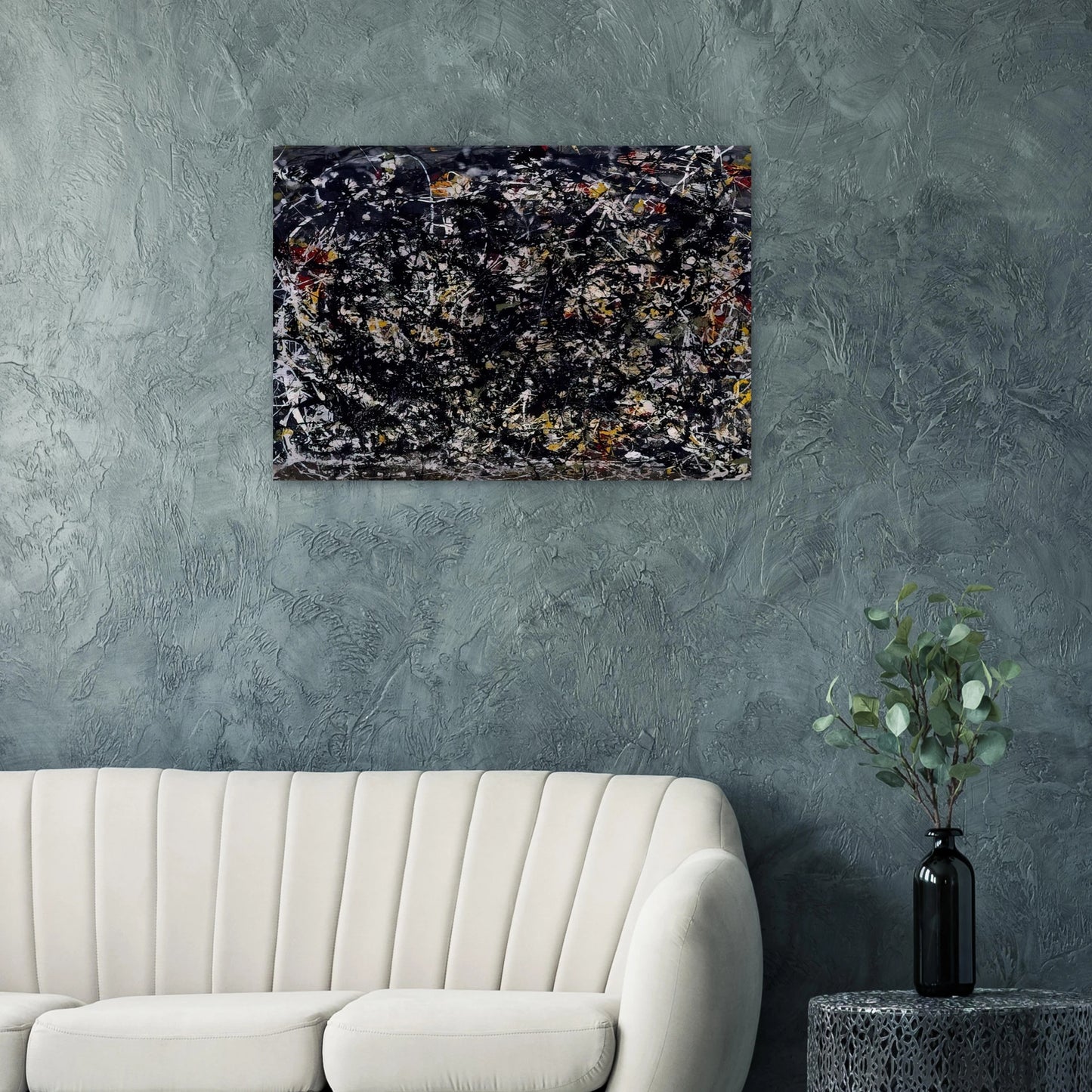 NUMBER 6 1949 - Jackson Pollock Brushed Aluminum Print - 70x100 cm / 28x40 inches | Jackson Pollock Aluminum Print | Jackson Pollock Prints