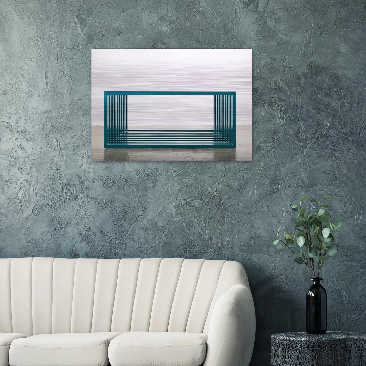 Untitled - 1966 - Donald Judd Brushed Aluminum Print - 70x100 cm / 28x40 inches | Donald Judd Aluminum Print | Donald Judd Prints