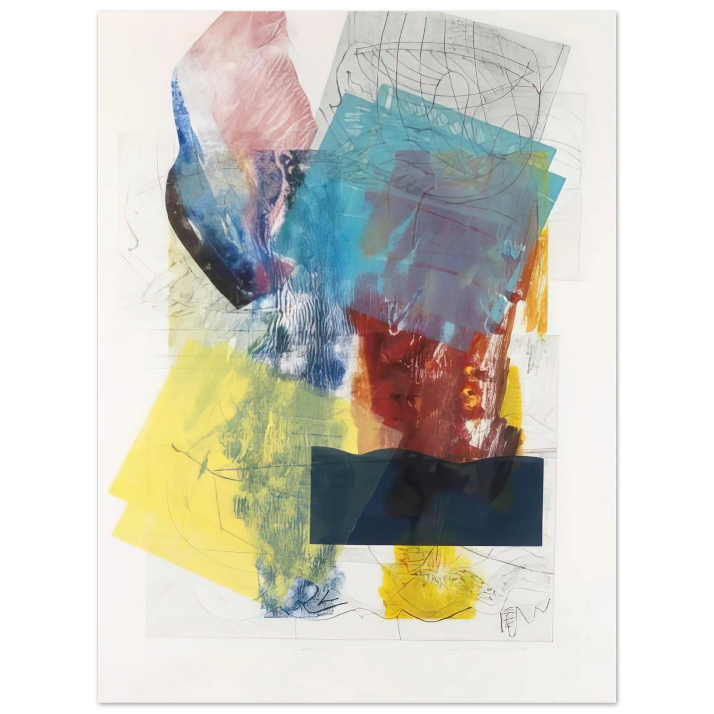 Sam Gilliam - Aviation 3 75x100 cm / 30x40inches Fine Art Poster