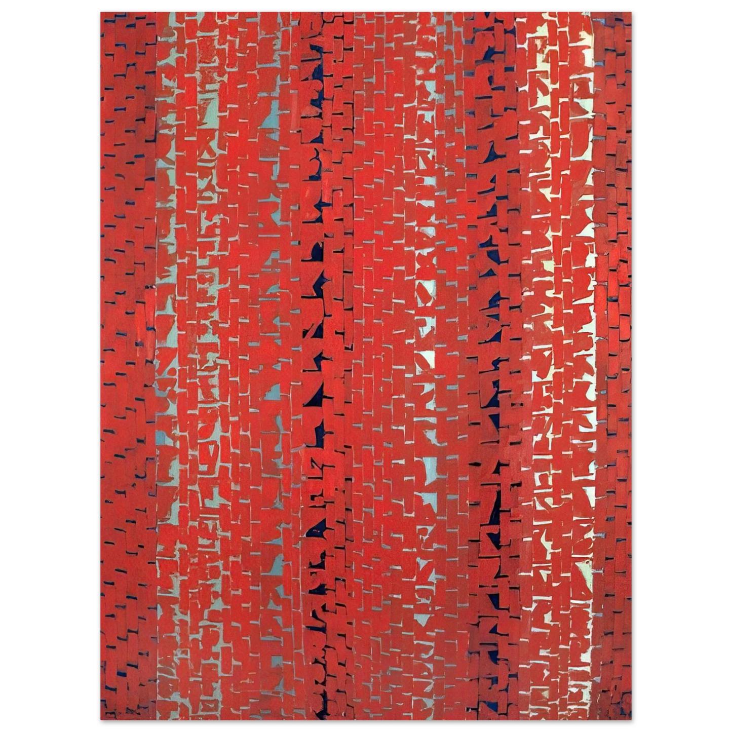 Alma Woodsey Thomas - RED SUNSET OLD POND CONCERTO 1972 75x100 cm / 30x40inches Fine Art Poster