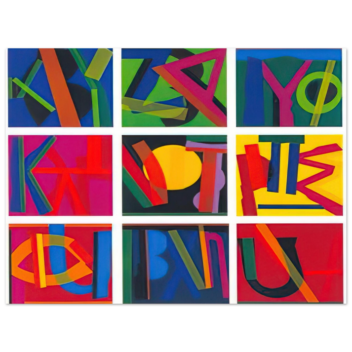 Joao Vieira - Untitled - Lettrism 75x100 cm / 30x40inches Fine Art Poster