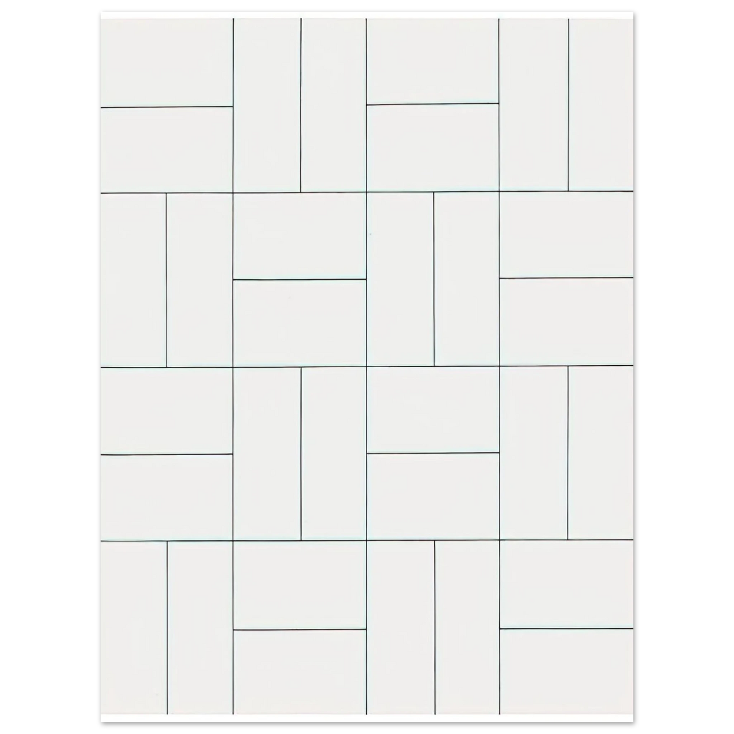 Francois Morellet - 32 Rectangles - 1953 75x100 cm / 30x40inches Fine Art Poster