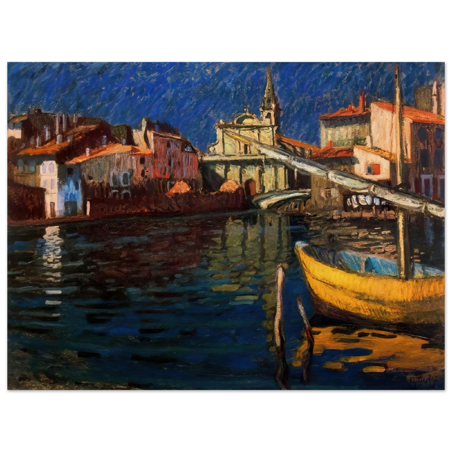 Raoul Dufy - MARTIGUES 75x100 cm / 30x40inches Fine Art Poster