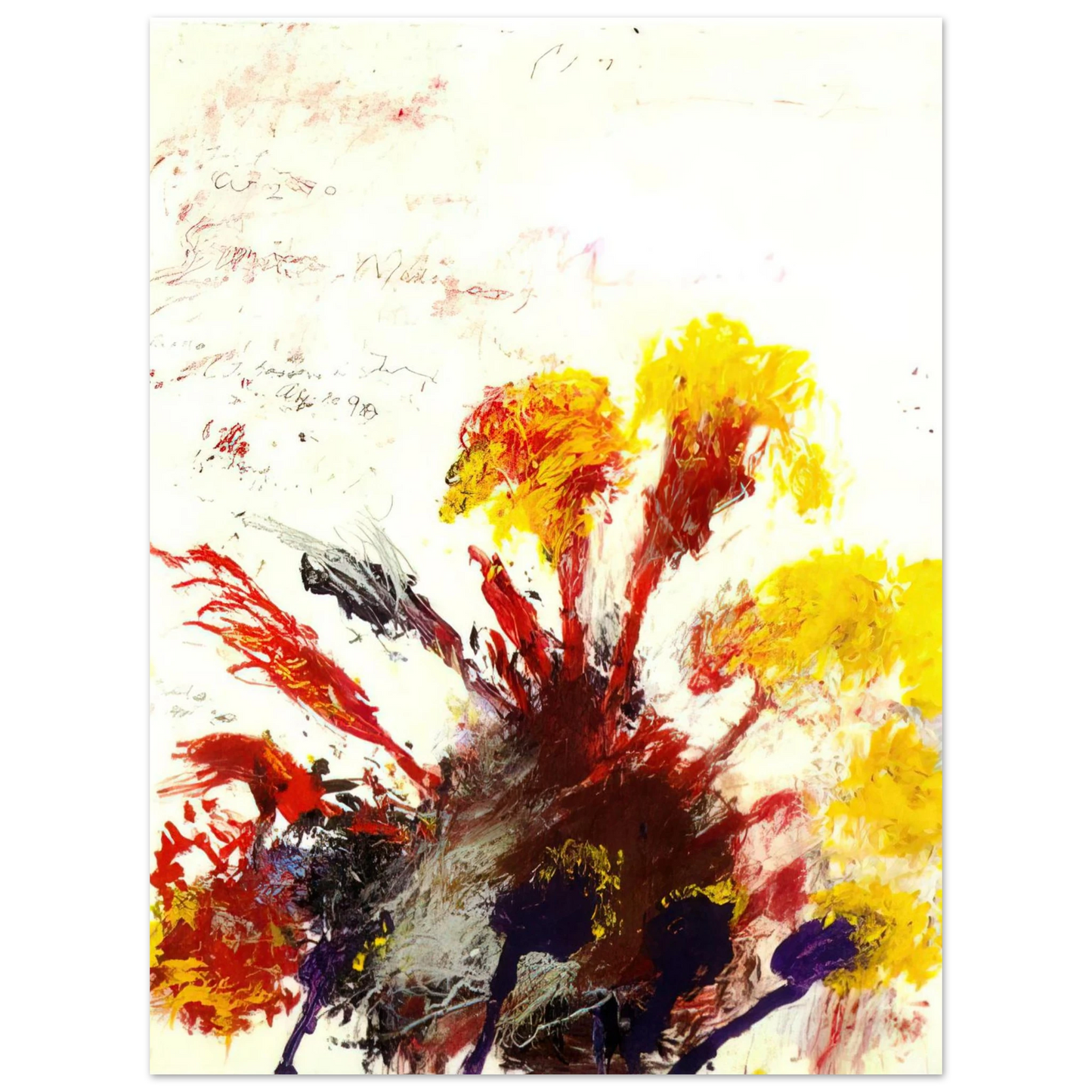 Cy Twombly - Summer Madness 75x100 cm / 30x40inches Fine Art Poster